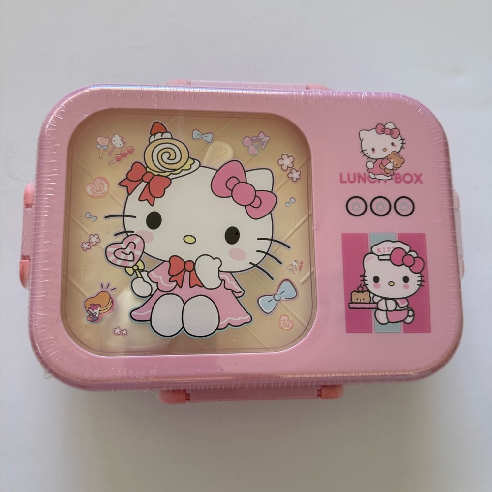 Hello Kitty Pink and White Kids Lunch Box